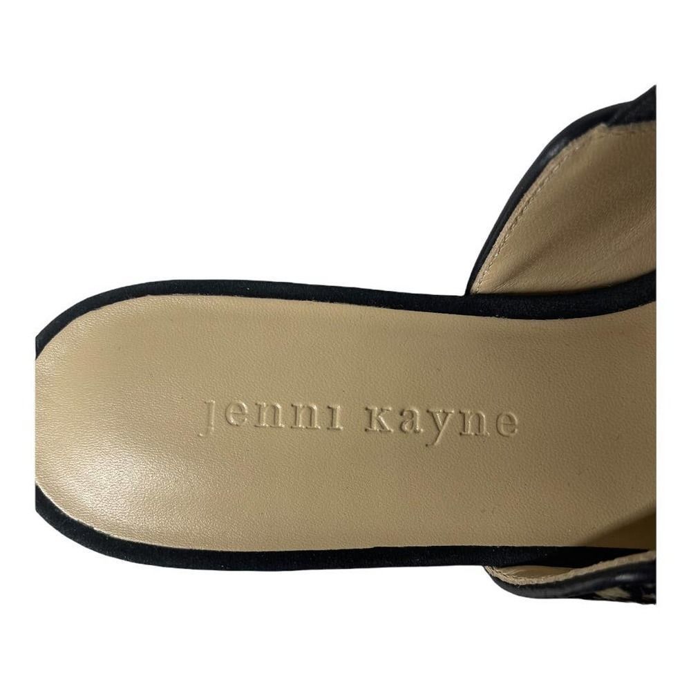 Jenni Kayne Genuine Calf Hair Mule Made in Italy in Black and Honey Giraffe NEW - Picture 7 of 8
